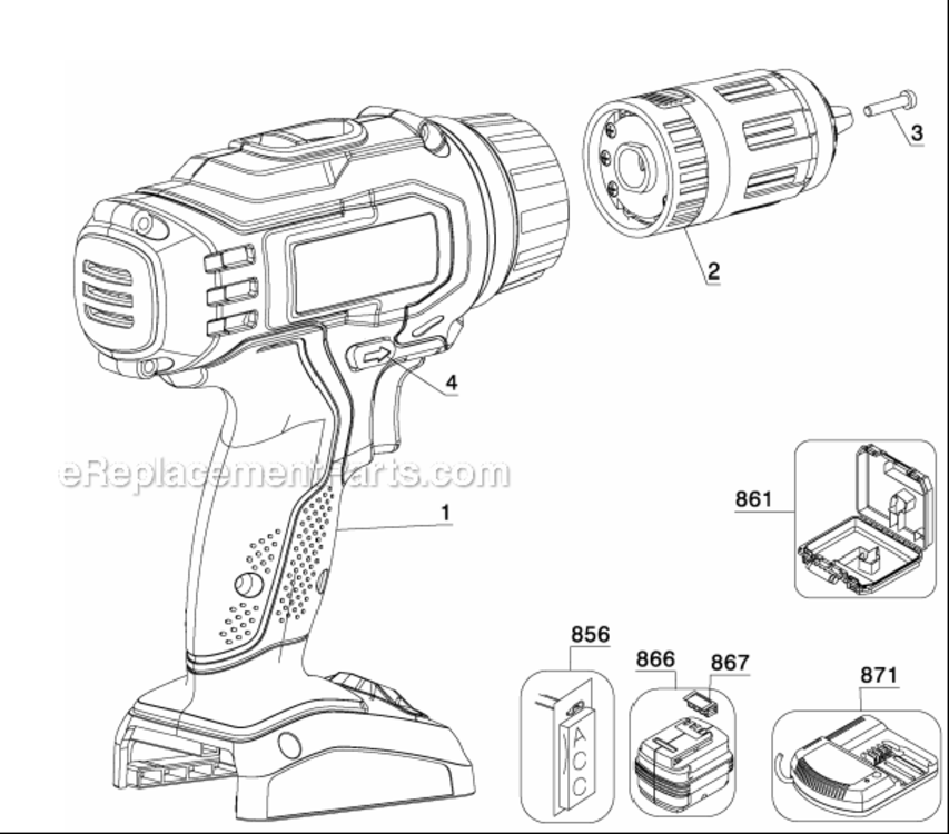 Page A Diagram and Parts List for PC180HDK-2 2 Porter Cable Hammer Drill